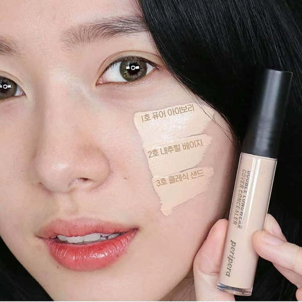 Che khuyết điểm che phủ tốt Peripera Double Longwear Cover Concealer 5.5g