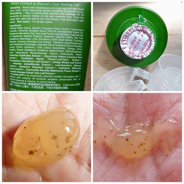 Gel tẩy tế bào chết tràm tà Naruko Tea Tree Shine Control And Blemish Clear Peeling Gel