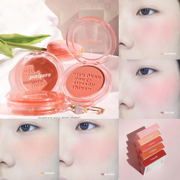 Phấn má hồng Peripera Pure Blushed Sunshine Cheek