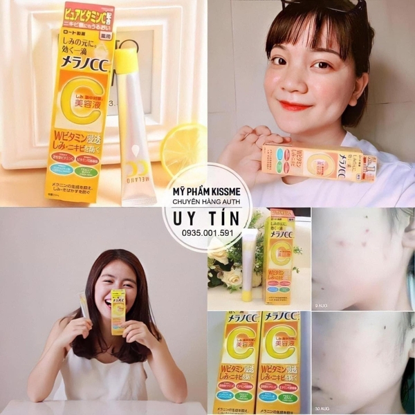 Serum dưỡng sáng da CC Melano Nhật Whitening Essence 20ml