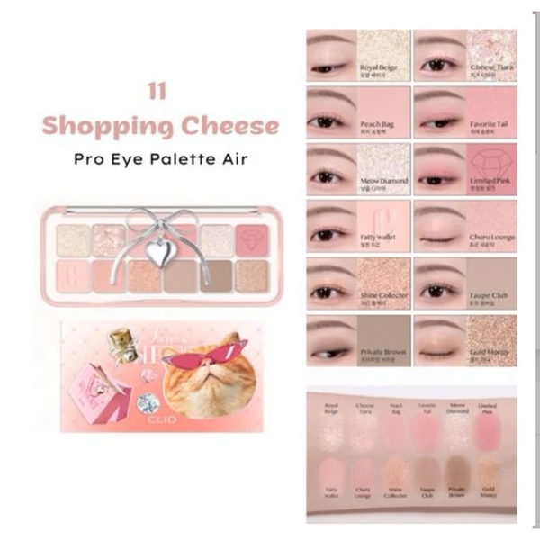 Phấn Mắt 12 ô Clio Pro Eye Palette Air 7g