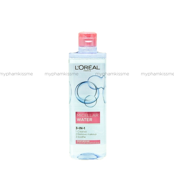 Nước Tẩy Trang L'Oreal Paris 3-In-1 Micellar Water 400ml