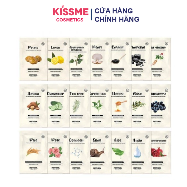 Mặt nạ dưỡng da PrettySkin Total Solution Essential Sheet Mask