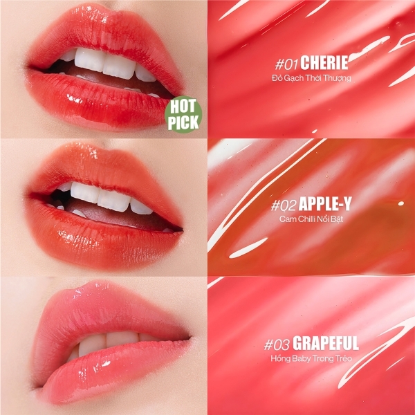 Son Dưỡng Có Màu Glamrr Q Thuần Chay Vegan Super Lip Balm