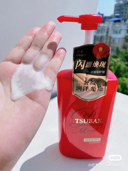 Dầu gội xả mượt tóc Tsubaki Premium Moist 490ml