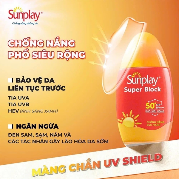 Kem chống nắng chống nước Sunplay SPF50+