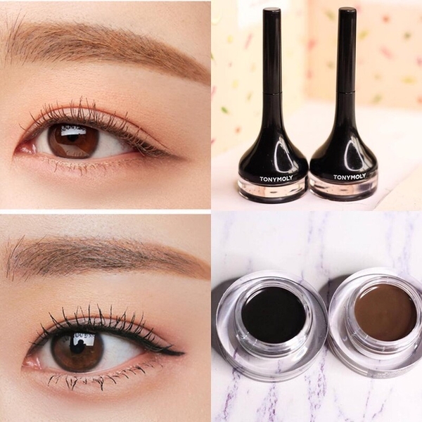 Kẻ mắt dạng gel Tonymoly lâu trôi Backstage Gel Eyeliner Brown 4g