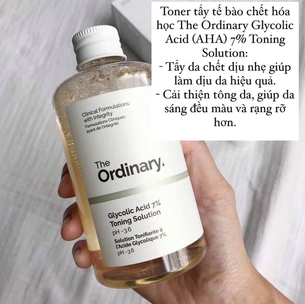 Toner Tẩy Da Chết Hóa Học The Ordinary Glycolic Acid 7% Toning Solution