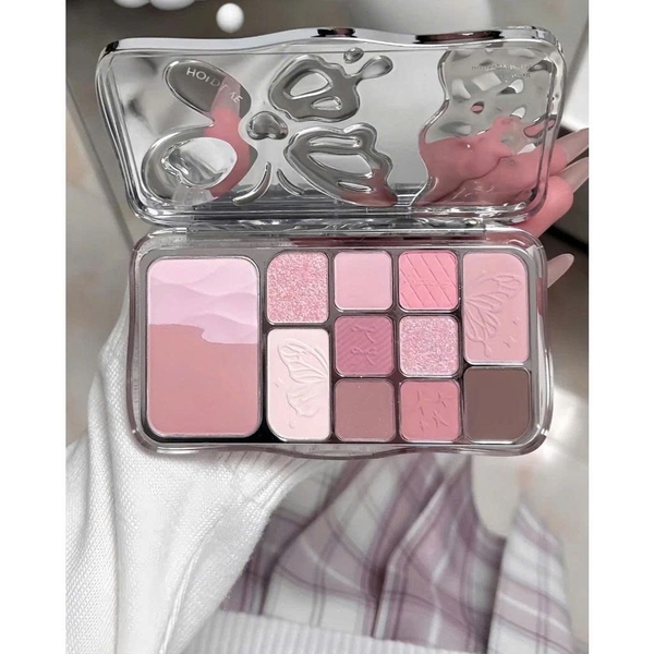 Phấn mắt 12 màu Hold Live tone hồng đa năng Mist Butterfly Shadow
