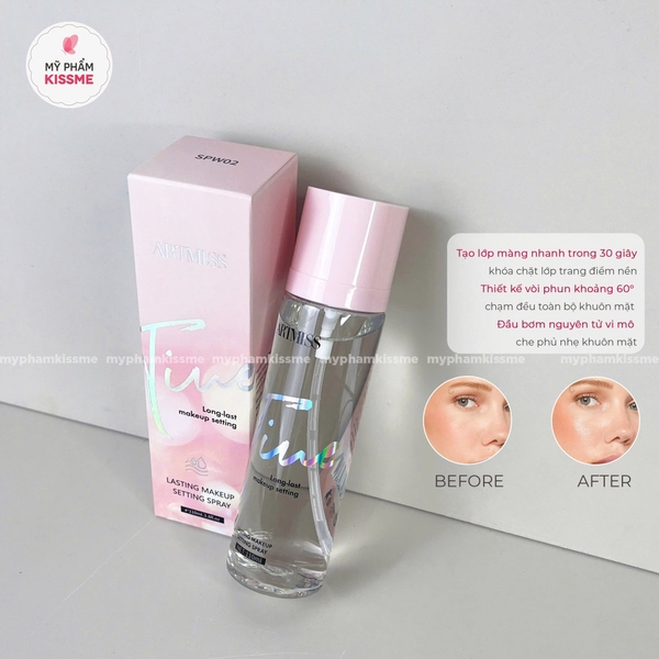 Xịt Khóa Makeup Artmiss Lasting Makeup Setting Spray
