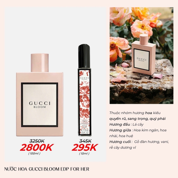 Nước hoa Gucci Bloom Eau de Parfum For Her