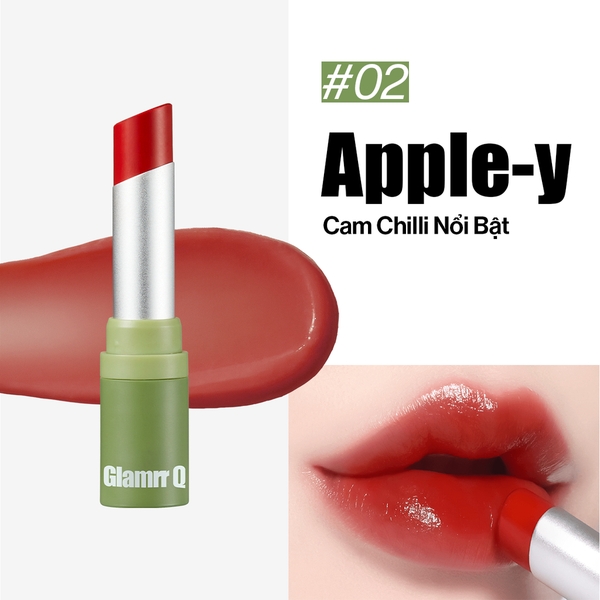 Son Dưỡng Có Màu Glamrr Q Thuần Chay Vegan Super Lip Balm