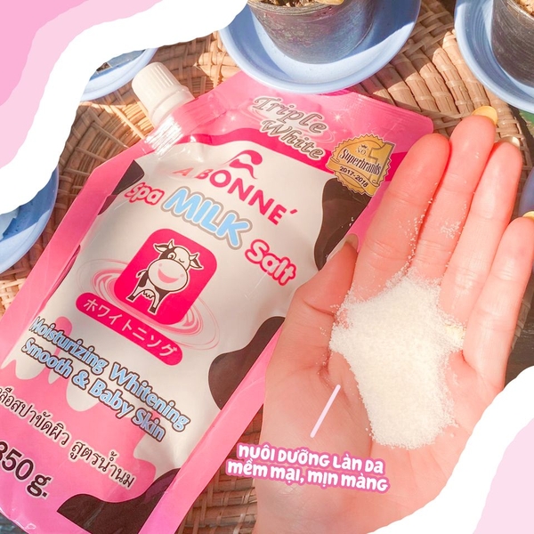 Muối tắm sữa bò tẩy tế bào chết A Bonne Spa Milk Salt 350g