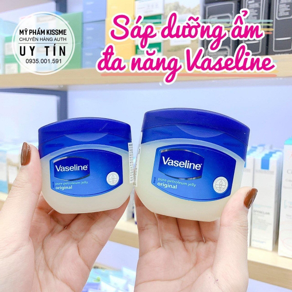 Sáp Dưỡng Ẩm Phục Hồi Da Khô, Nứt Nẻ Vaseline Pure Petroleum Jelly Original