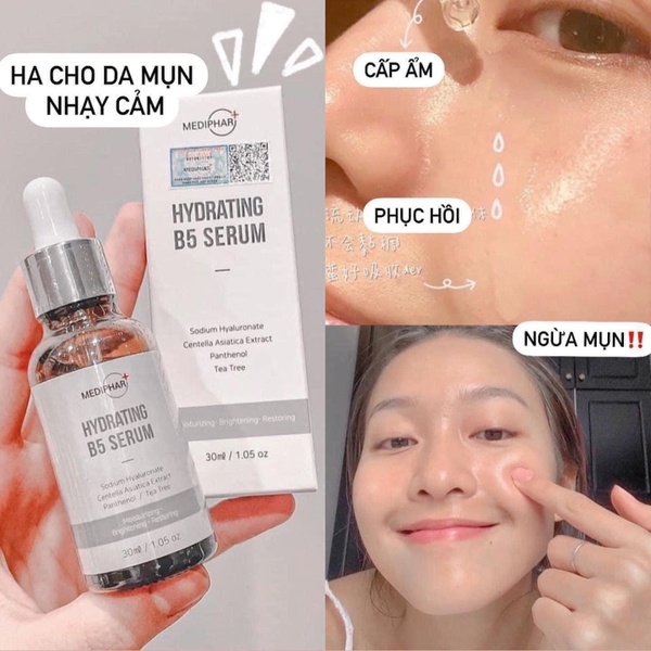 Serum Cấp Ẩm Phục Hồi Da Mediphar Hydrating B5