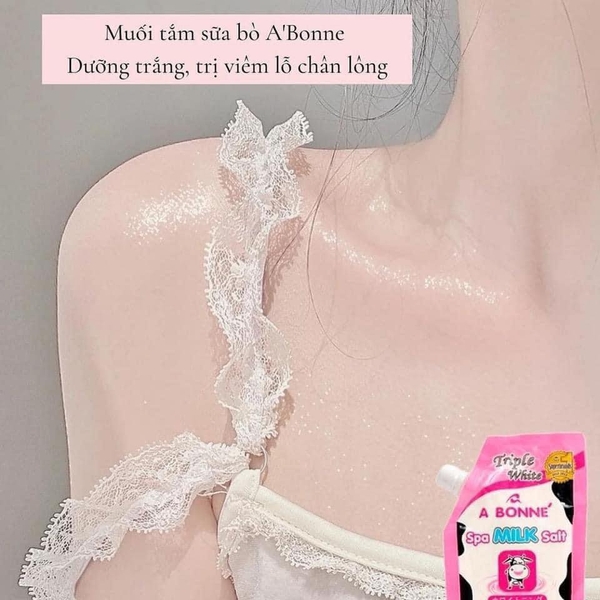 Muối tắm sữa bò tẩy tế bào chết A Bonne Spa Milk Salt 350g