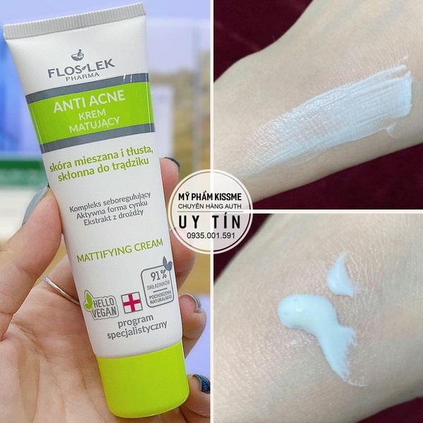 Kem Dưỡng Ẩm Và Kiểm Soát Dầu Floslek Anti Acne Mattifying Cream
