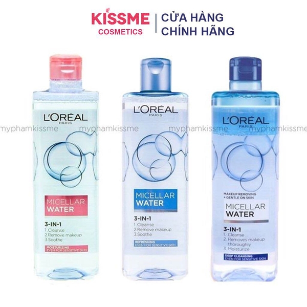 Nước Tẩy Trang L'Oreal Paris 3-In-1 Micellar Water 400ml