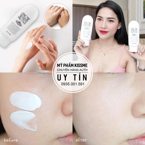 Kem tắm trắng Secret Key Snow White Milky Pack 200g