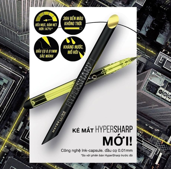 Bút Kẻ Mắt Nước Maybelline Hyper Sharp Liner Extreme