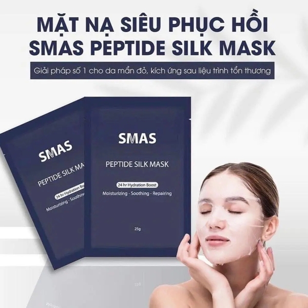 Mặt nạ cấp ẩm và dịu da Smas Peptide Silk Mask