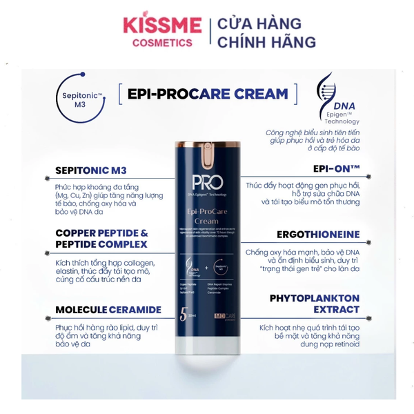 Kem Dưỡng MD Care Epi-ProCare Cream Phục Hồi Và Cải Thiện Nếp Nhăn 30ml
