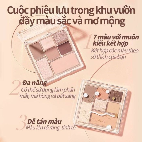 Bảng Phấn Mắt Judydoll Play Colors Eyeshadow Palette 17 Sweet Smoked Rose