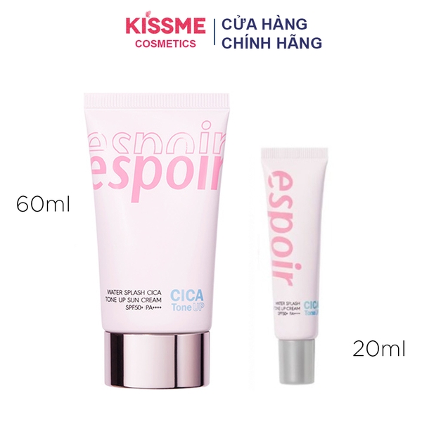 Kem chống nắng Espoir Water Splash Cica Tone Up Sun Cream SPF50+