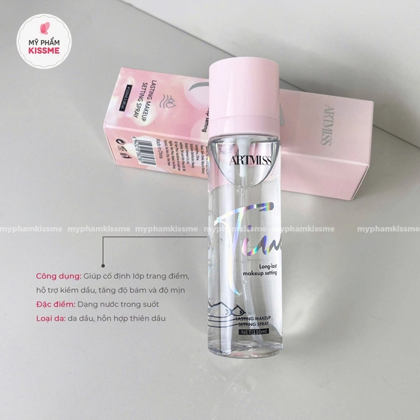 Xịt Khóa Makeup Artmiss Lasting Makeup Setting Spray
