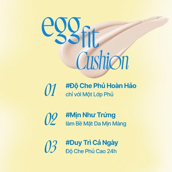 Phấn Nước Fwee Egg Fit Cover Cushion SPF50+ PA+++