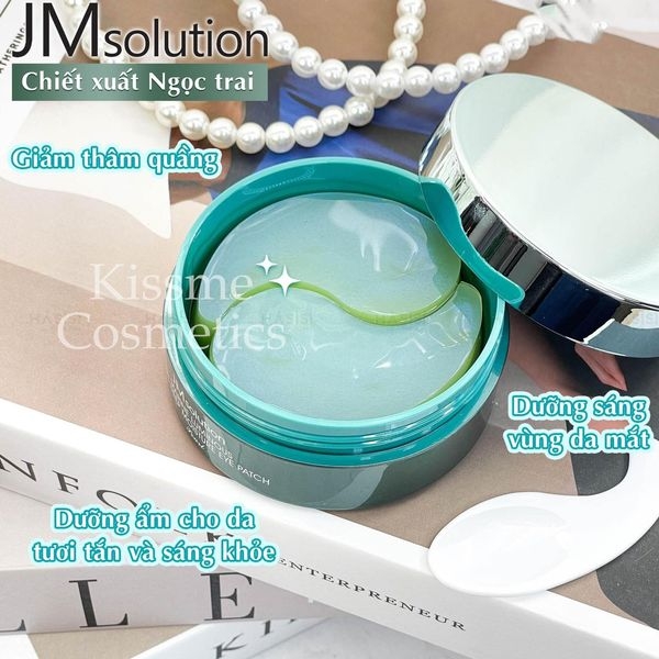 Mặt Nạ Mắt JMsolution Ngọc Trai Giảm Thâm Mắt 60 miếng