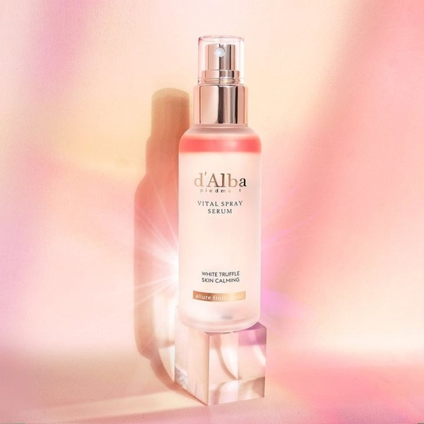 Xịt khoáng d'Alba màu hồng White Truffle Vital Spray Serum 100ml
