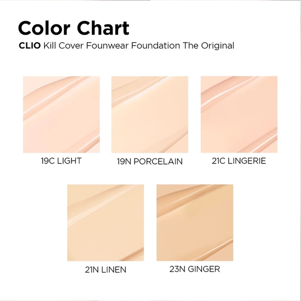 Kem Nền Clio Kill Cover Founwear Foundation The Original SPF30 PA+++