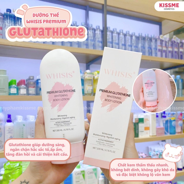 Dưỡng thể trắng da Whisis Premium Whitening Body Lotion
