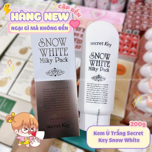Kem tắm trắng Secret Key Snow White Milky Pack 200g