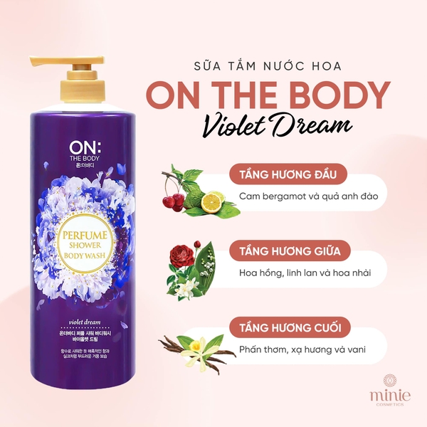 Sữa tắm On: The Body dưỡng ẩm hương tinh tế