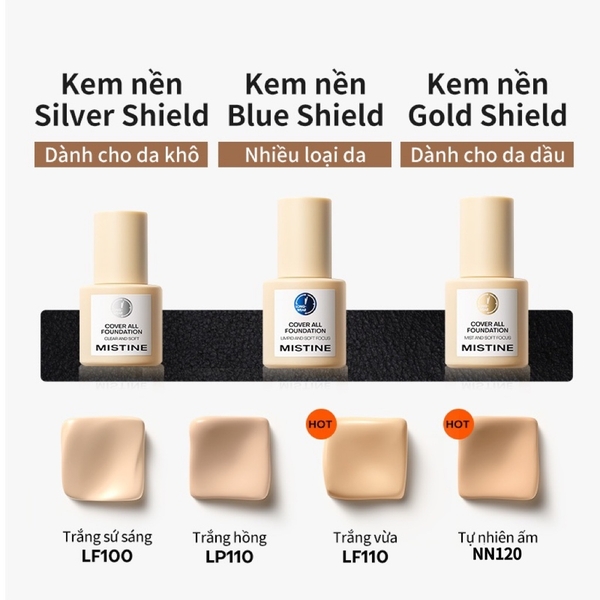 Kem Nền Mistine Cover All Silky Natural Finish 30g