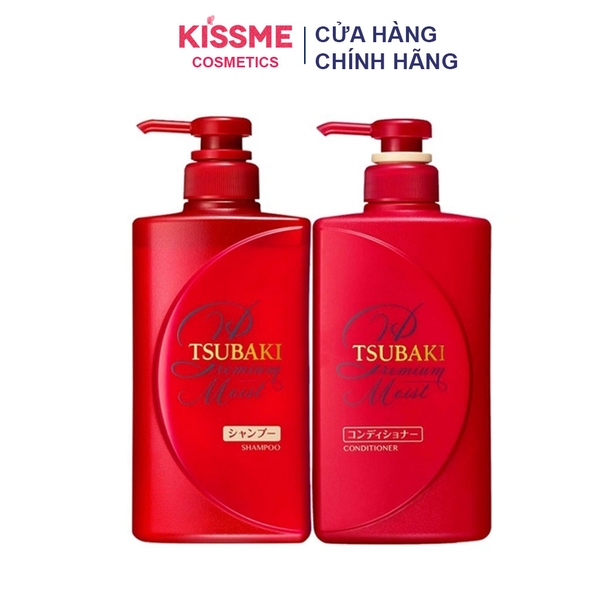 Dầu Gội - Xả Dưỡng Tóc Bóng Mượt Tsubaki Premium Moist (Shampoo + Conditioner)