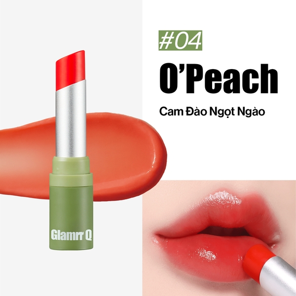 Son Dưỡng Có Màu Glamrr Q Thuần Chay Vegan Super Lip Balm