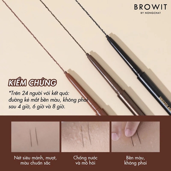 Chì Kẻ Mắt Browit By Nongchat Smooth And Slim Inner Eyeliner