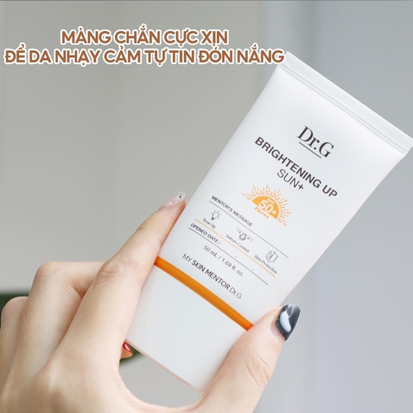 Kem chống nắng da dầu nâng tone DrG Brightening Up Sun+ SPF50+ PA+++ 50ml