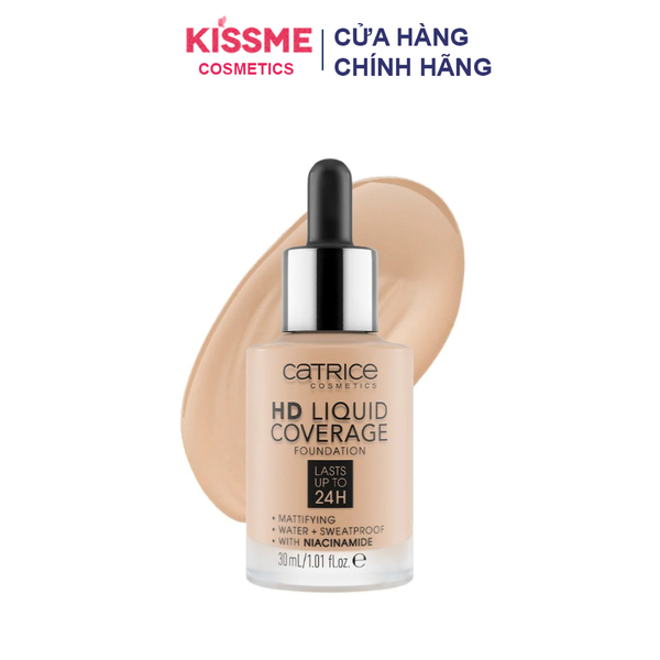 Kem Nền Che Phủ Catrice HD Liquid Coverage Foundation 30ml