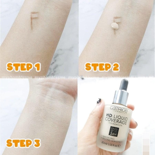 Kem Nền Che Phủ Catrice HD Liquid Coverage Foundation 30ml