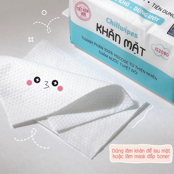 Khăn Lau Mặt Khô Chillwipes