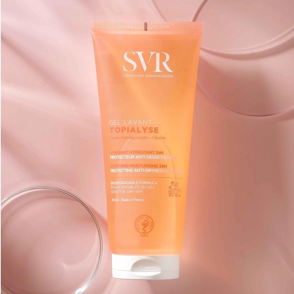 Sữa rửa mặt da nhạy cảm SVR Hồng Topialyse Gel Lavant