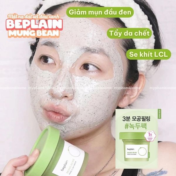 Mặt nạ đất sét Beplain Mung Bean Pore Clay
