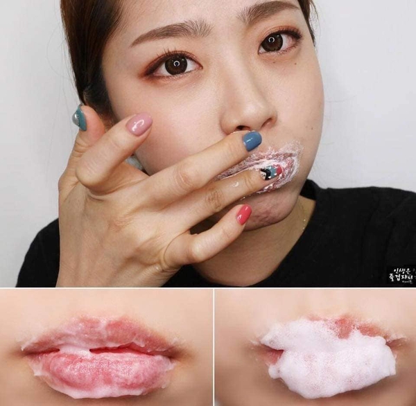 Gel Sủi Tẩy Tế Bào Chết Siêu Mềm Môi Unpa Bubi Bubi Bubble Lip Scrub