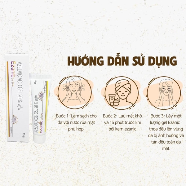 Gel trị mụn giảm thâm Ezanic 20%