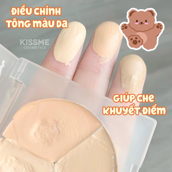 Che khuyết điểm Colorkey Targeting Three-colour Concealer Palette 3.9g