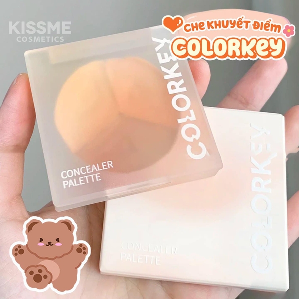 Che khuyết điểm Colorkey Targeting Three-colour Concealer Palette 3.9g